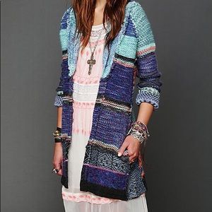 Free People Kryptonite Patchwork Sweater